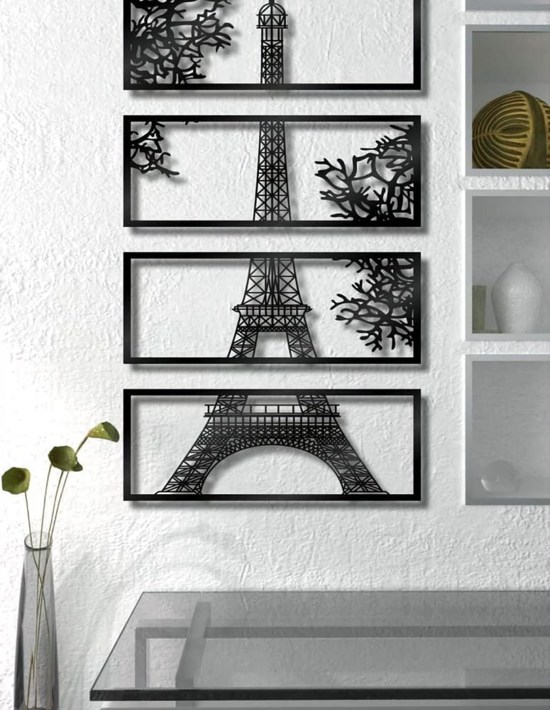 3D wooden Eiffel Tower Wall Decor